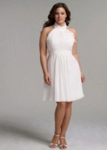 Short wedding dress for full organza brides