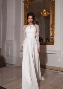 Transparent Sleeveless Wedding Dress