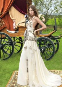 Wedding dress vintage with open back