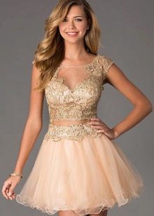 Evening dress from Dave and Johnny short fluffy