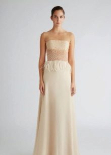 Dress evening milky