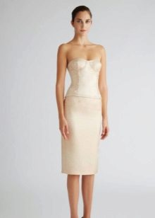 White evening dress