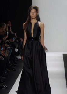 Satin evening dress