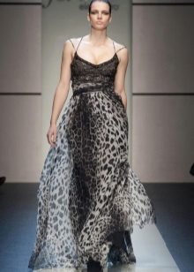 Easy elegant evening dress from Elena Miro gray