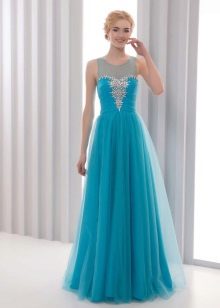 Evening inexpensive blue dress