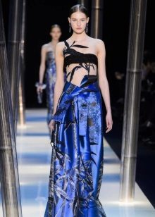 Blue black evening dress by Armani