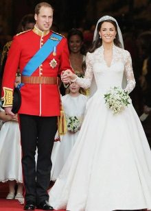 ชุดแต่งงานด้วยลูกไม้ Kate Middleton