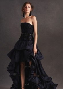Evening dress short front long back