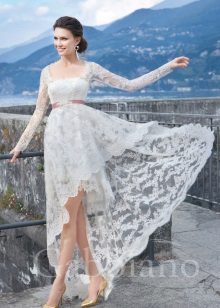 Váy cưới High-Low từ Venice từ Gabbiano