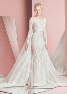 ชุดแต่งงาน 2016 จาก Zuhair Murad ด้วยรถไฟและ bolero