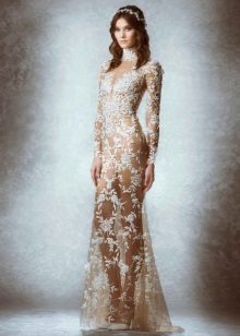 ชุดแต่งงานลูกไม้โปร่งแสงโดย Zuhair Murad