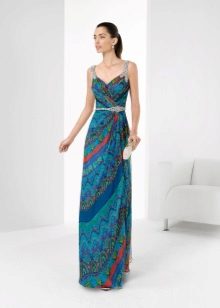 Blue evening dress from Rosa