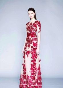 Evening dress from Marcheza 2016 with a print