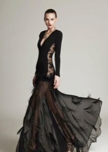 Evening frank dress in the floor 2016