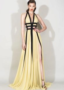 Yellow evening dress from Zuhair Murad