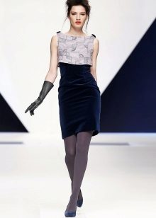 Váy nhung xanh