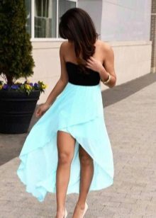 Black turquoise dress