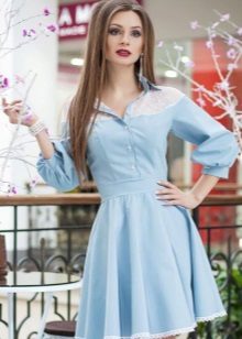 Váy denim màu xanh