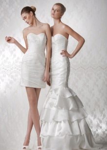 Váy cưới nàng tiên cá biến hình