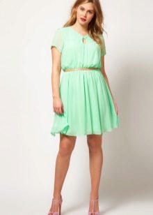 Chiffon dress para sa buong