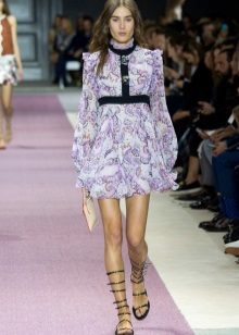 Chiffon shirt dress