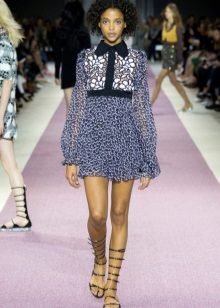 Chiffon shirt dress