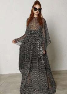 Chiffon Polka Dot Dress