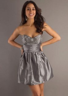 Steel dress in gray