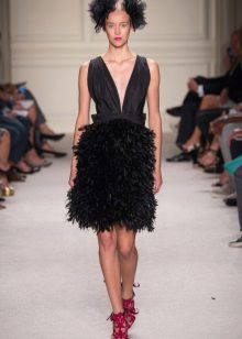 Mid-Length Fringe Evening Dress
