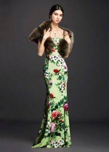 Dress mermaid color green