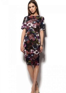 Color knit dress