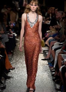 Orange disco dress