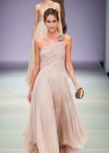 Griyego na isa-balikat prom dress