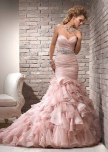 Pink dress mermaid