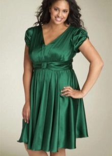 Silk dress para sa napakataba