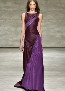Dress amethyst orchids sa sahig na may pagsingit