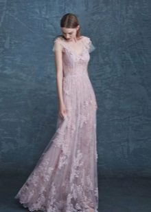 Flared lace dress