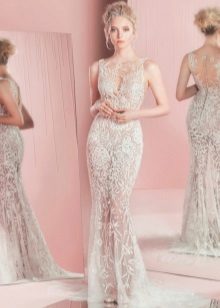 Translatent dress Guipure