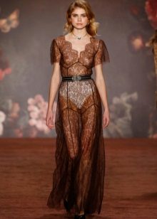 Sheer lace dress