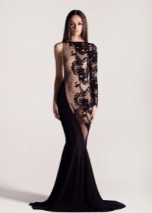 Nakikita-sa pamamagitan ng sirena lace dress