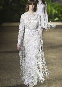 Elie Saab spring-summer 2016 sarado damit na may palawit