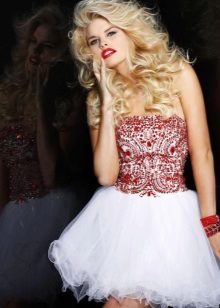 Rhinestone trimmed baby baby organ dress