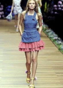 Đầm denim với Petticoat Petite