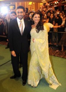 Green dress with white embroidery Aishwarya Paradise