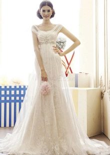 Váy cưới eo cao