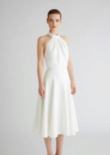 White A-Silweta Knit Dress