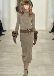 Winter knit dress