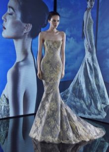 Strapless fish dress