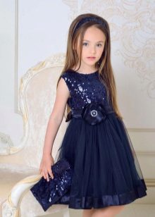 Đầm dạ hội sang trọng cho bé gái đính sequin