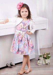 Đầm dự tiệc cho bé gái in hoa